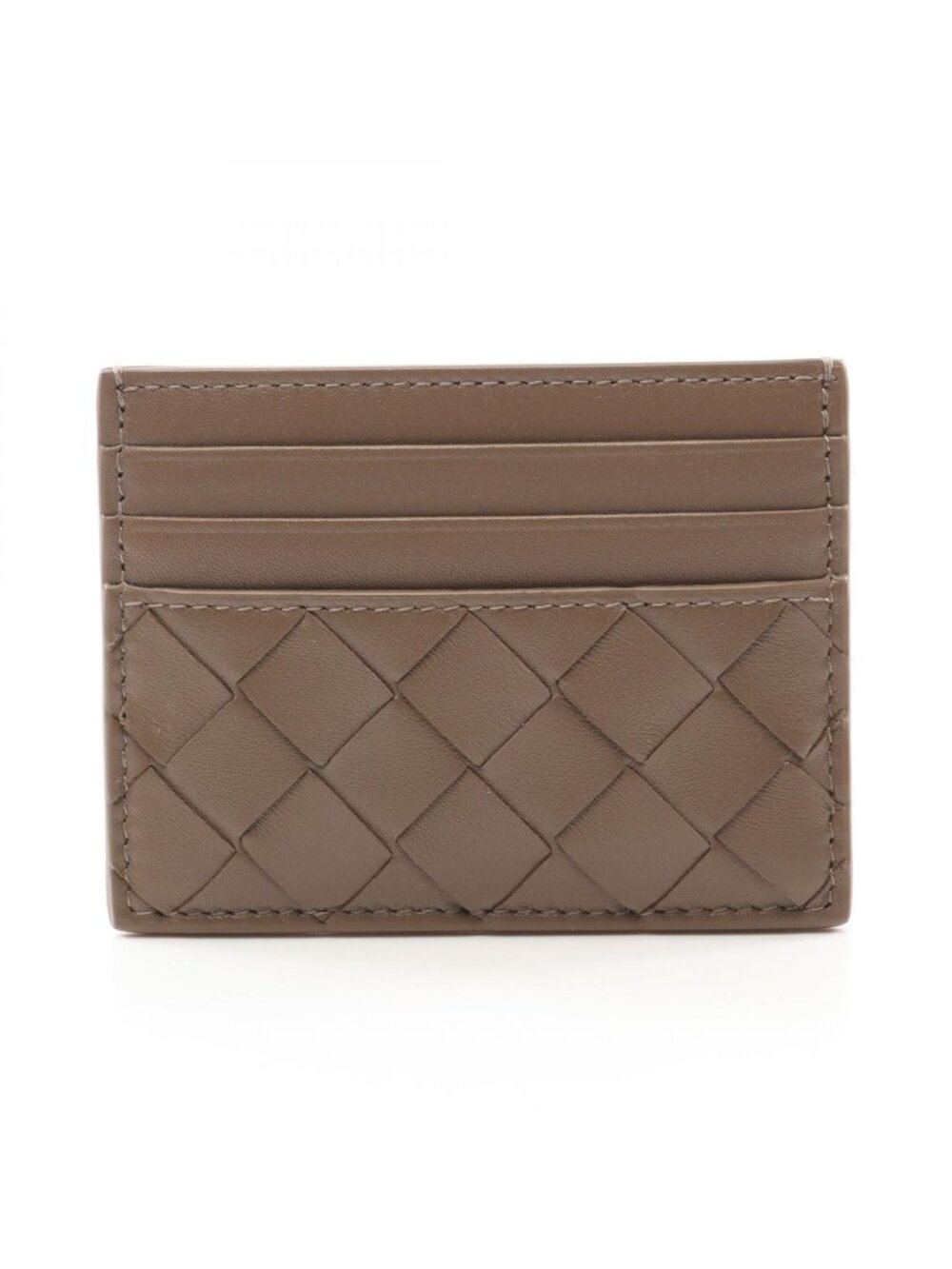 Bottega Veneta Card Case Intrecciato Leather